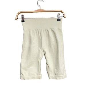 Gymshark light yellow green shorts biker women size M